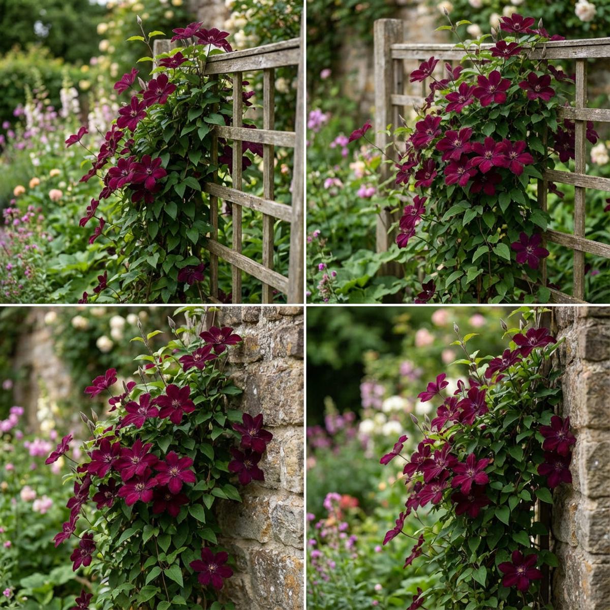 Burgundy Clematis Seeds for Planting