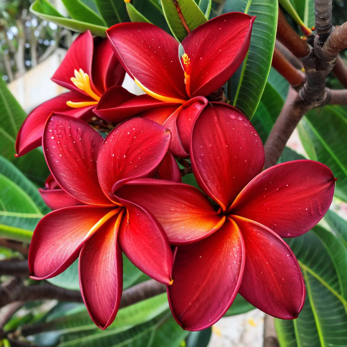 Dark Purple Plumeria Seeds Perennial Flowers Seed Flower Frangipani US SELLER  Heirloom, Non-GMO, High Germination Organic Garden Seeds