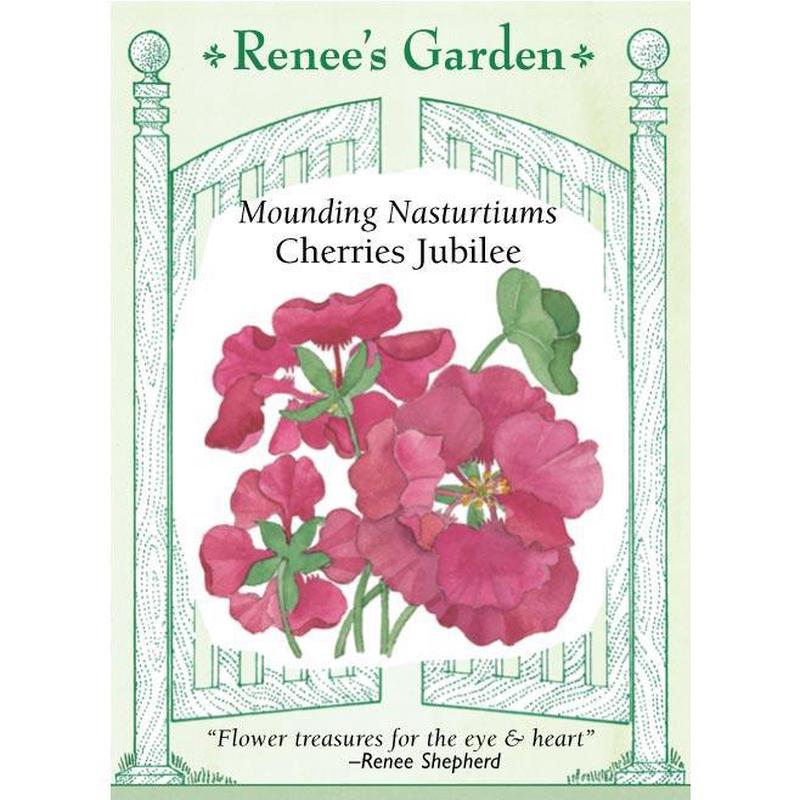 Cherries Jubilee Mounding Nasturtium Flower Seeds