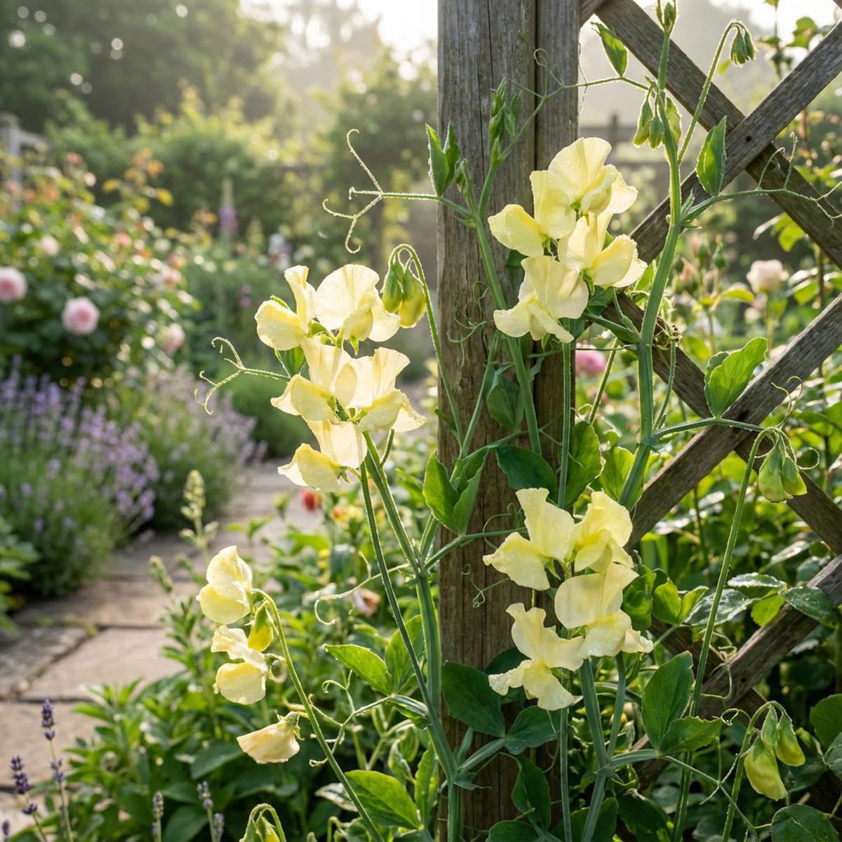Sweet Pea Flower Seeds: Vibrant Yellow Blooms for Garden Enthusiasts