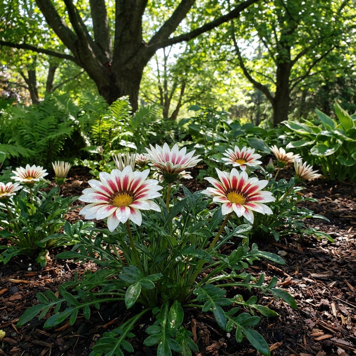 Gazania Flower Seeds – Plant Stunning White and Red Blooms for a Colorful Garden