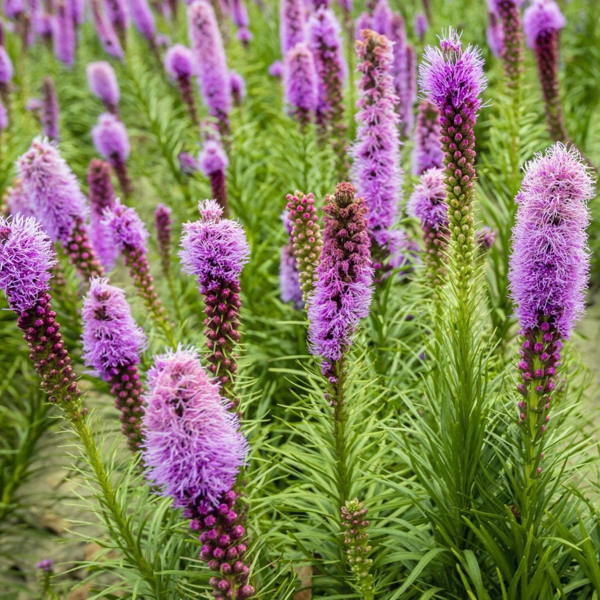 Dense Blazing Star Flower Seeds for Planting  Heirloom, Non-GMO, High Germination Organic Garden Seeds