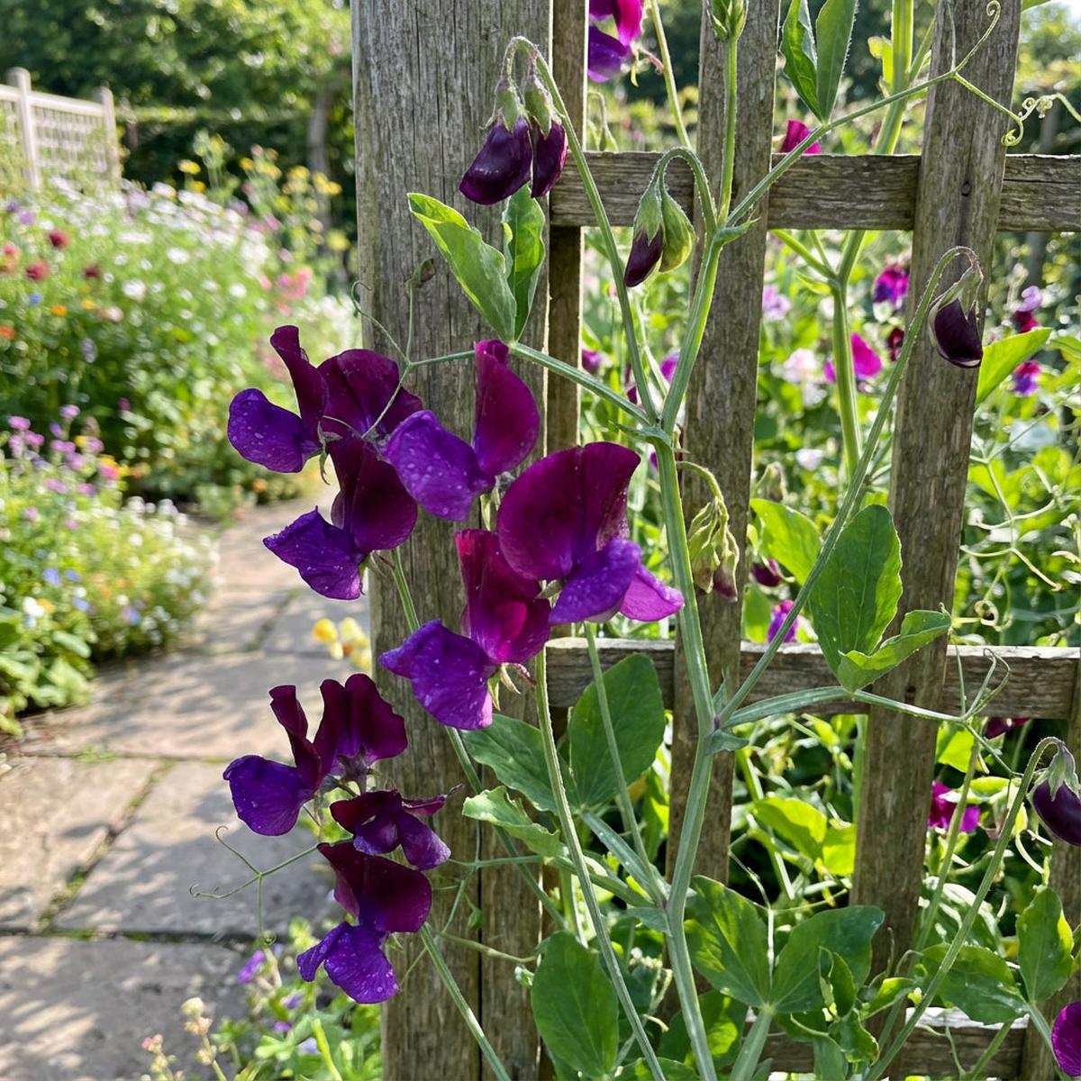 Sweet Pea Flower Purple Seeds for Planting – Grow Charming and Aromatic Flowers in Your Space