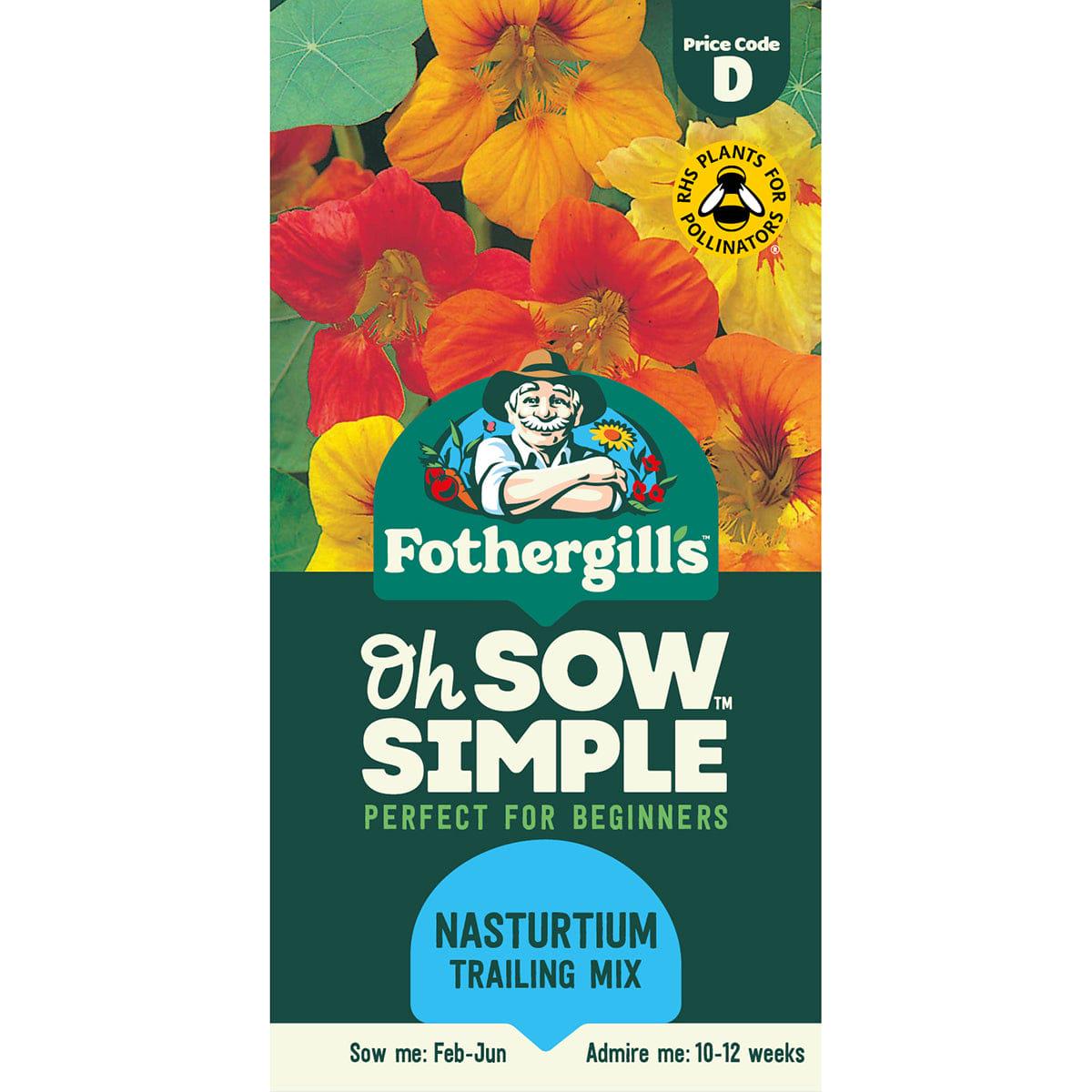 Oh Sow Simple – Nasturtium Trailing Mix Seeds