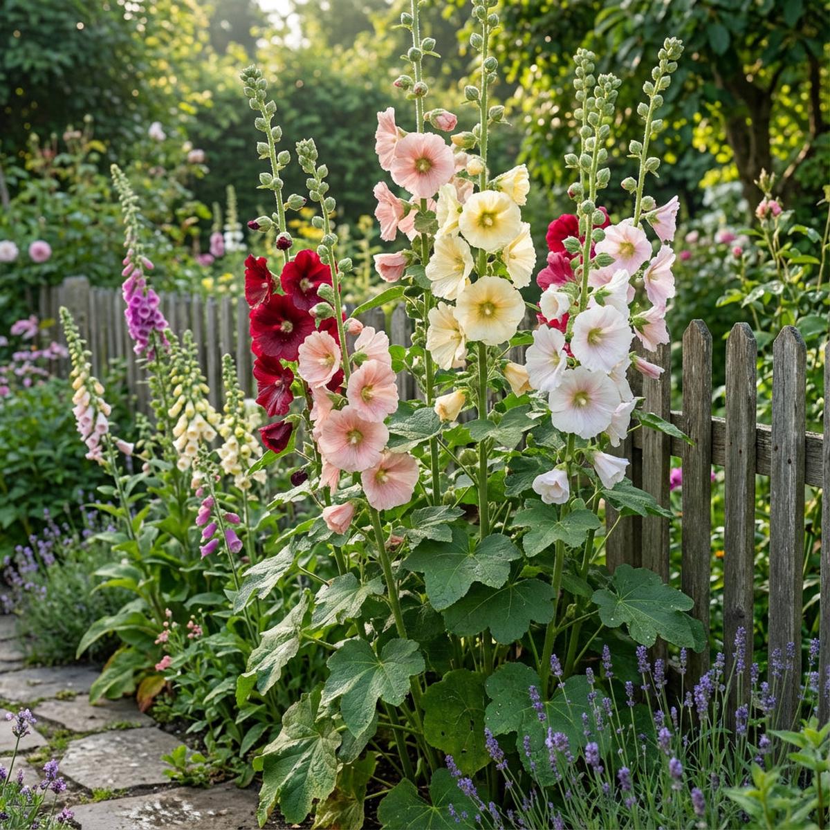 Althaea Rosea Seeds - Mixed Colors for Planting