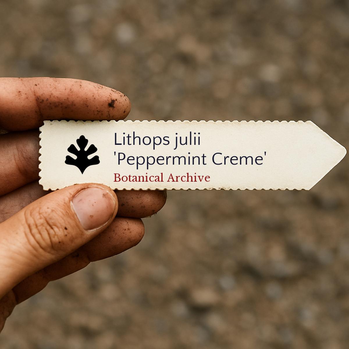 Lithops julii 'Peppermint Creme' SEEDS