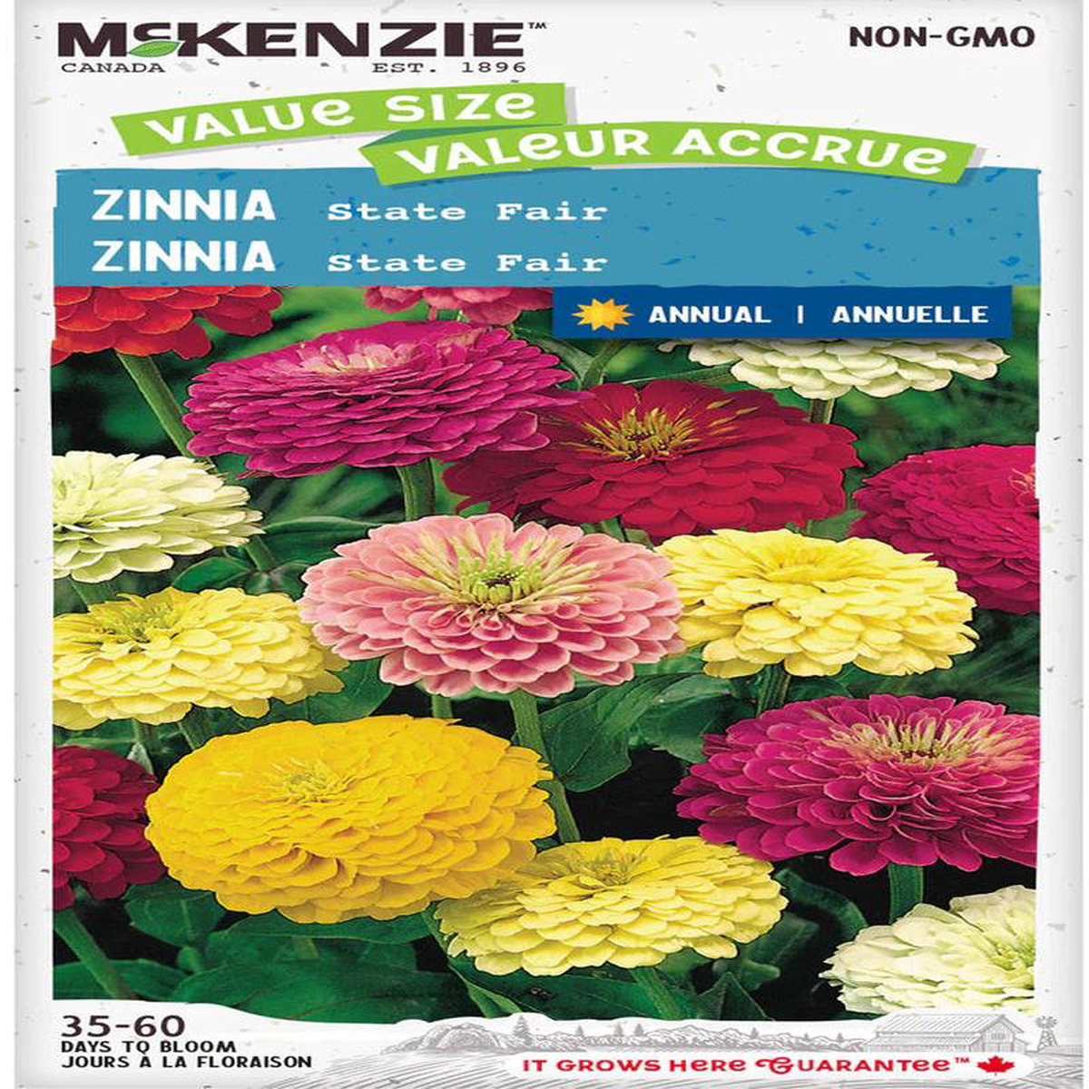 Zinnia State Fair Jumbo Pack 8211 McKenzie Seeds
