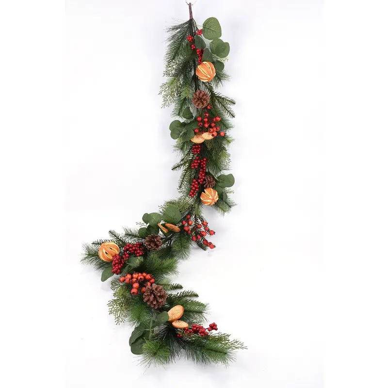 70" Williamsburg Pine Fruit Lifelike Garland, Unlit