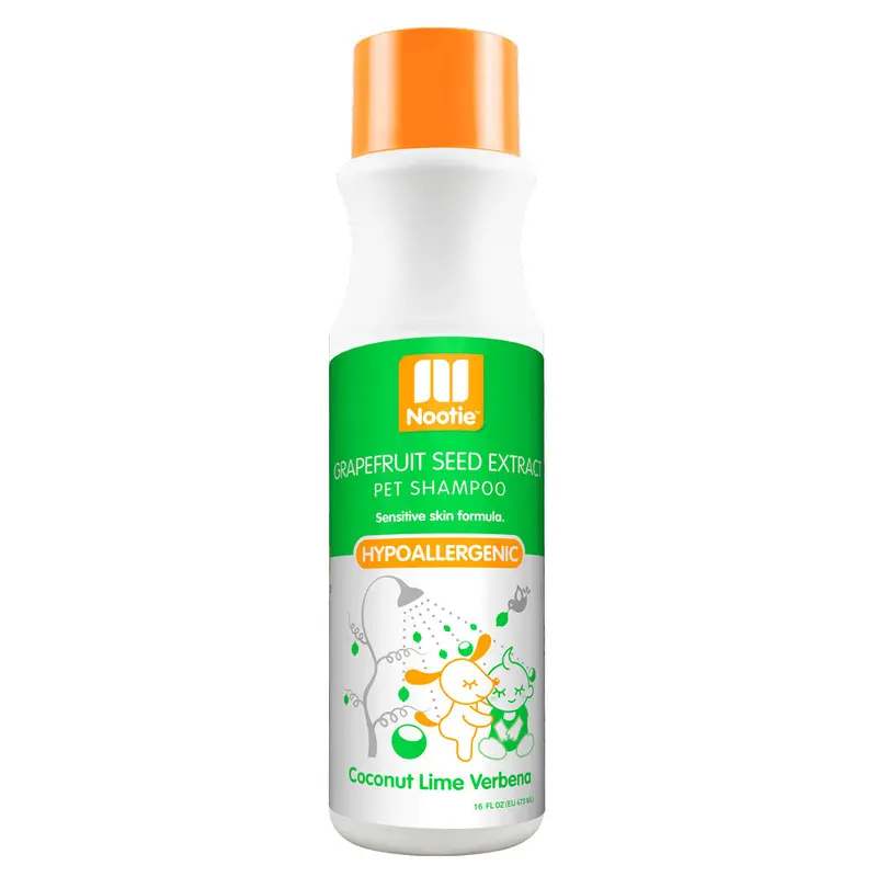Nootie Hypoallergenic Grapefruit Seed Extract Pet Shampoo, Coconut Lime Verbena 16 Fl. Oz.