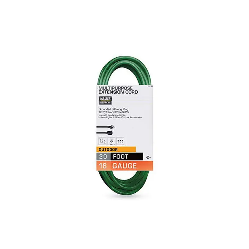 20' Extension Cord, Green