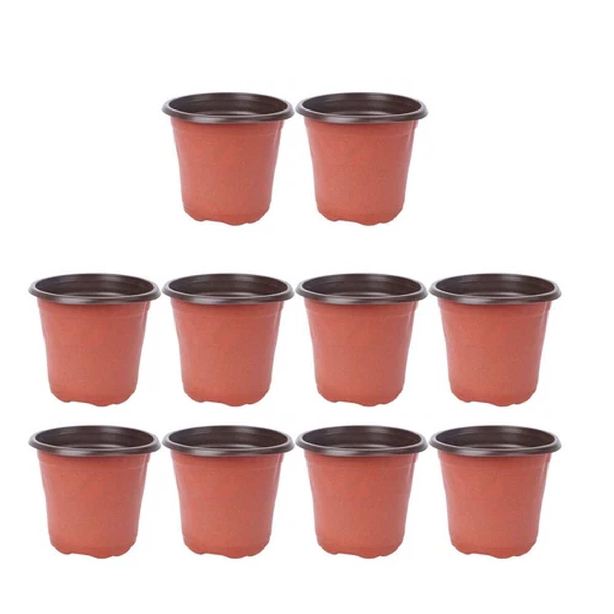 10PCS Flower Pots Plant Nursery Pots Garden Flower Bucket Flower Starting Pot