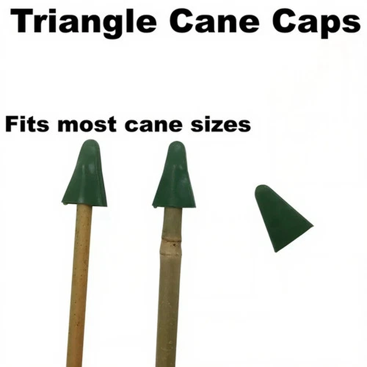 Triangle Garden Cane Caps Rubber Protectors Toppers Eye Protection Bamboo Plant