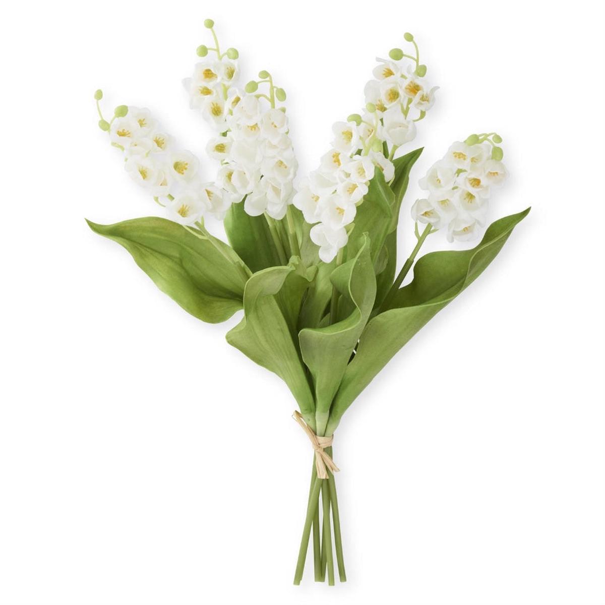 Real Touch Lily of the Valley Bundle 15" White Everlasting