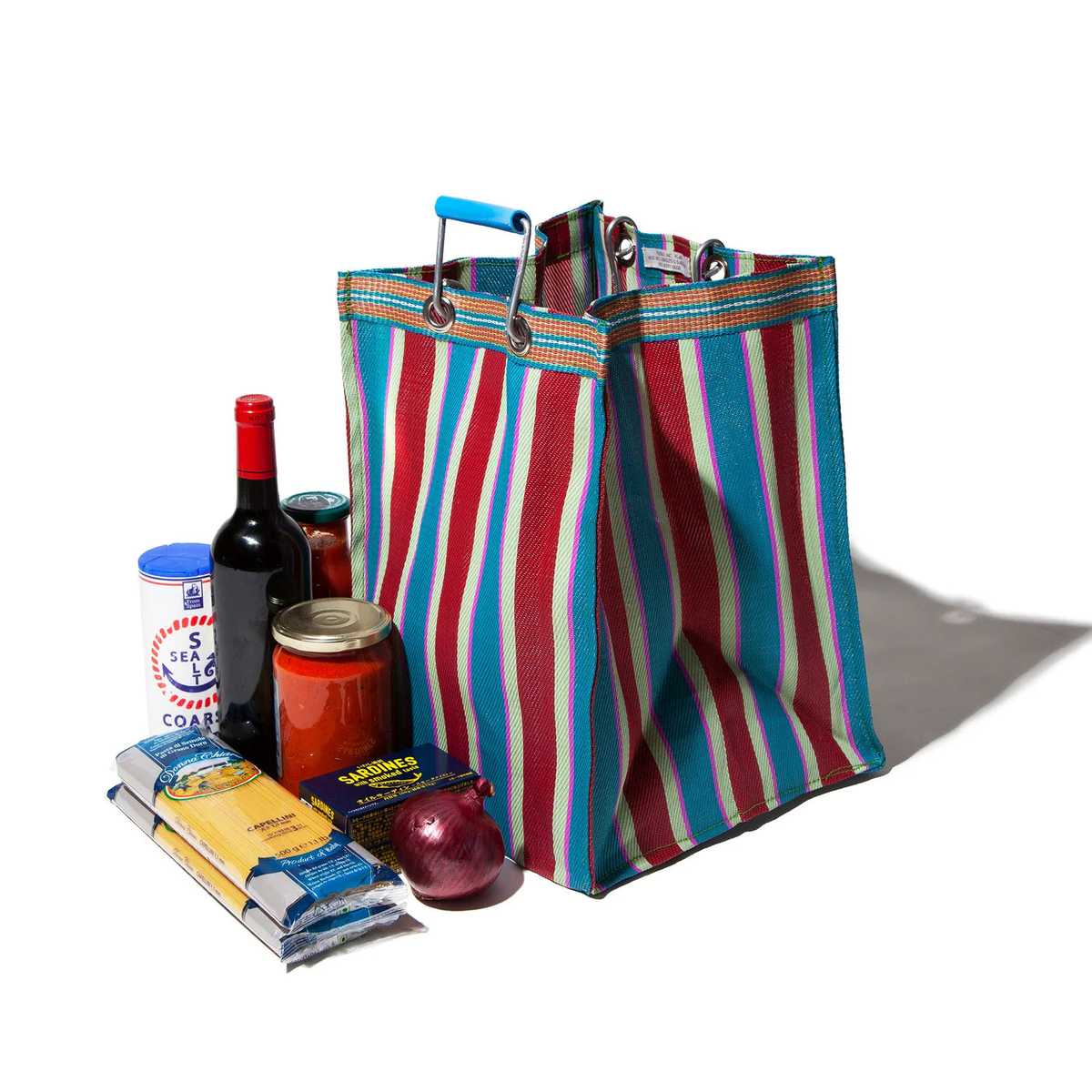 Recycled Plastic Stripe Bag by Puebco
