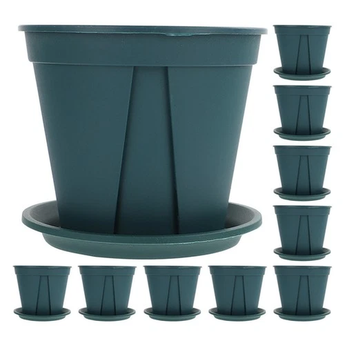 10 Sets Garden Pots Container Breathable Flower Orchid Flowerpot