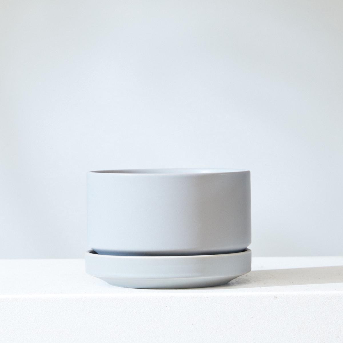 6 Inch REVIVAL CERAMICS ROUND TWO - GREY - Small