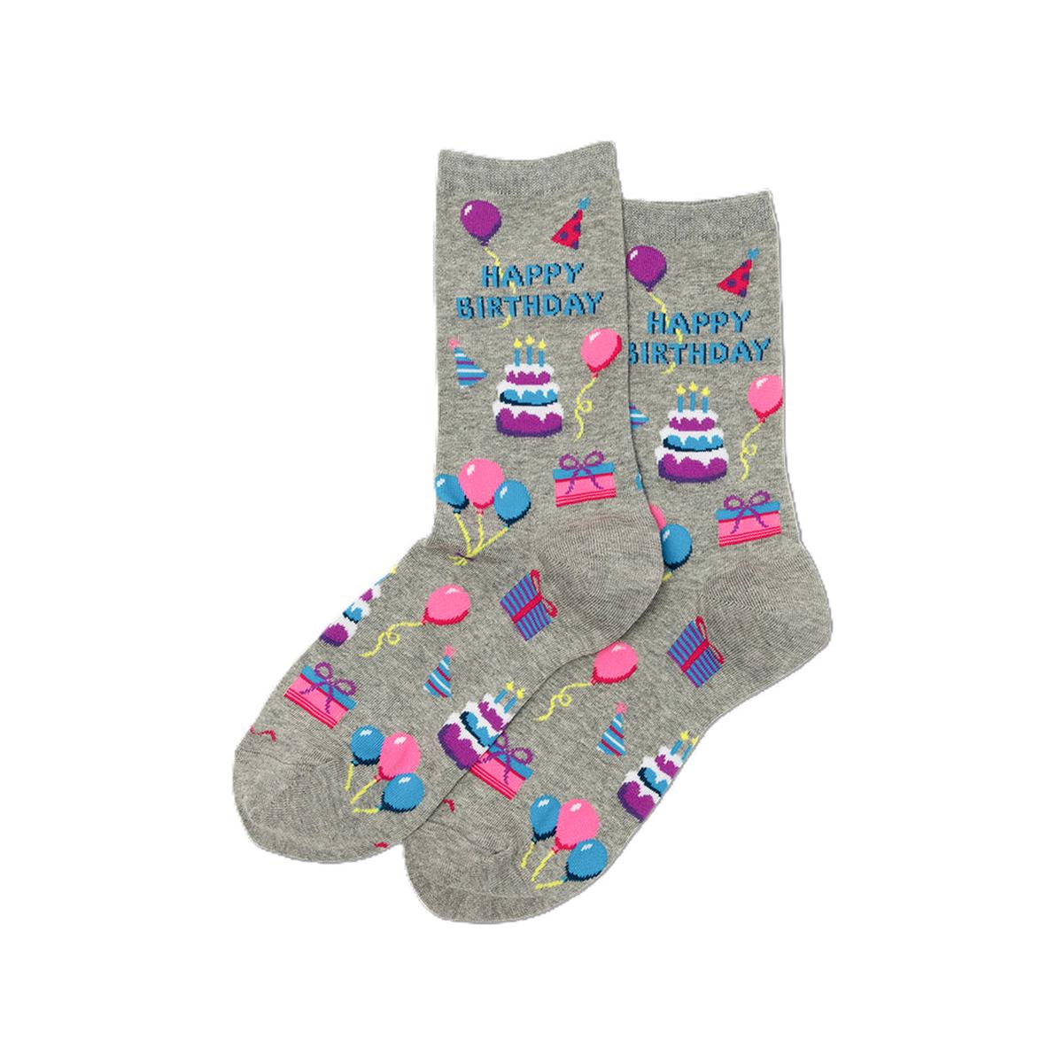 Happy Birthday Grey Socks