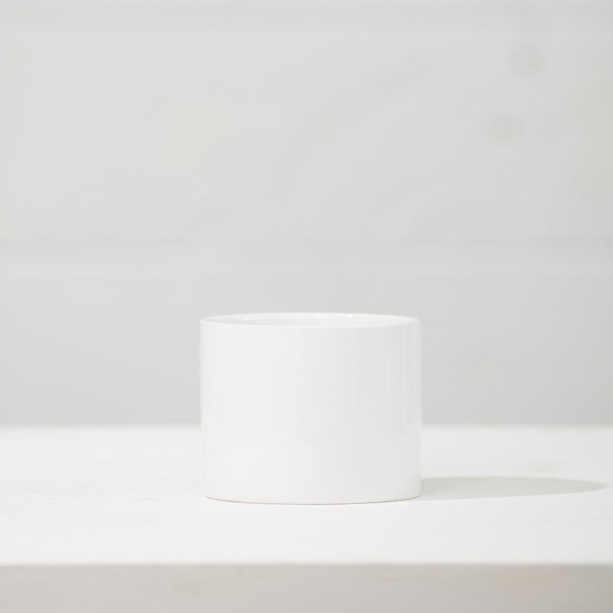 CERCLE PLANTER Gloss White, Small 4.25 Inch