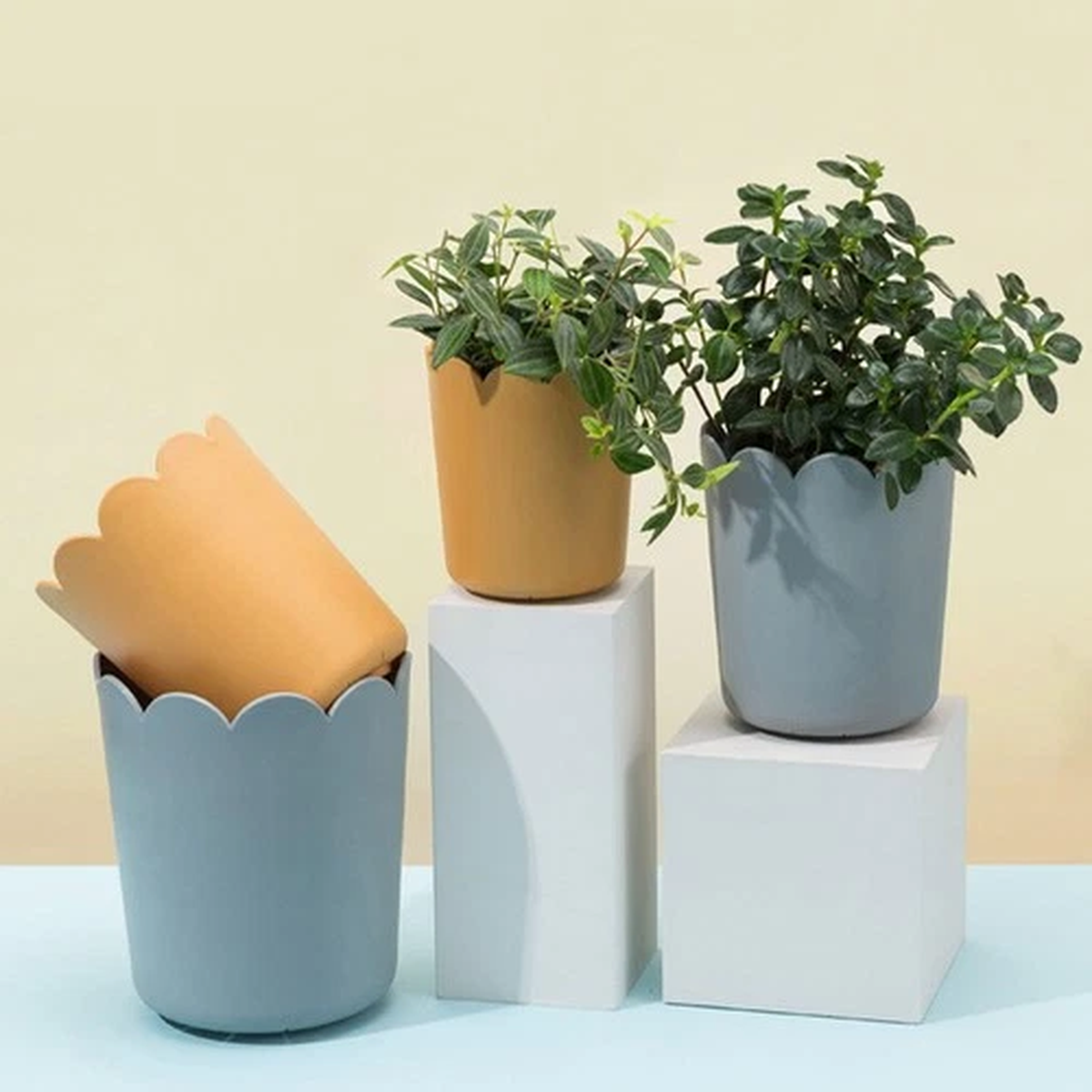 10 Sets Mini Flower Pot Nursery Garden Flowerpots Planter with Drainage