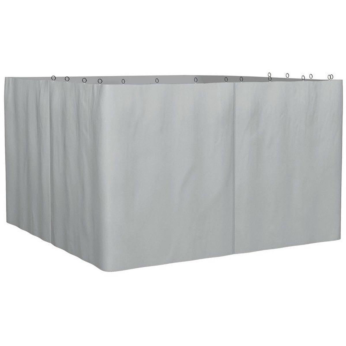 Outsunny 3 X 4M Universal Gazebo Replacement Sidewalls Privacy Panel For Most  Gazebo Canopy Pavillion Outdoor Shelter Curtains Accessories Light Grey - 4 Pack