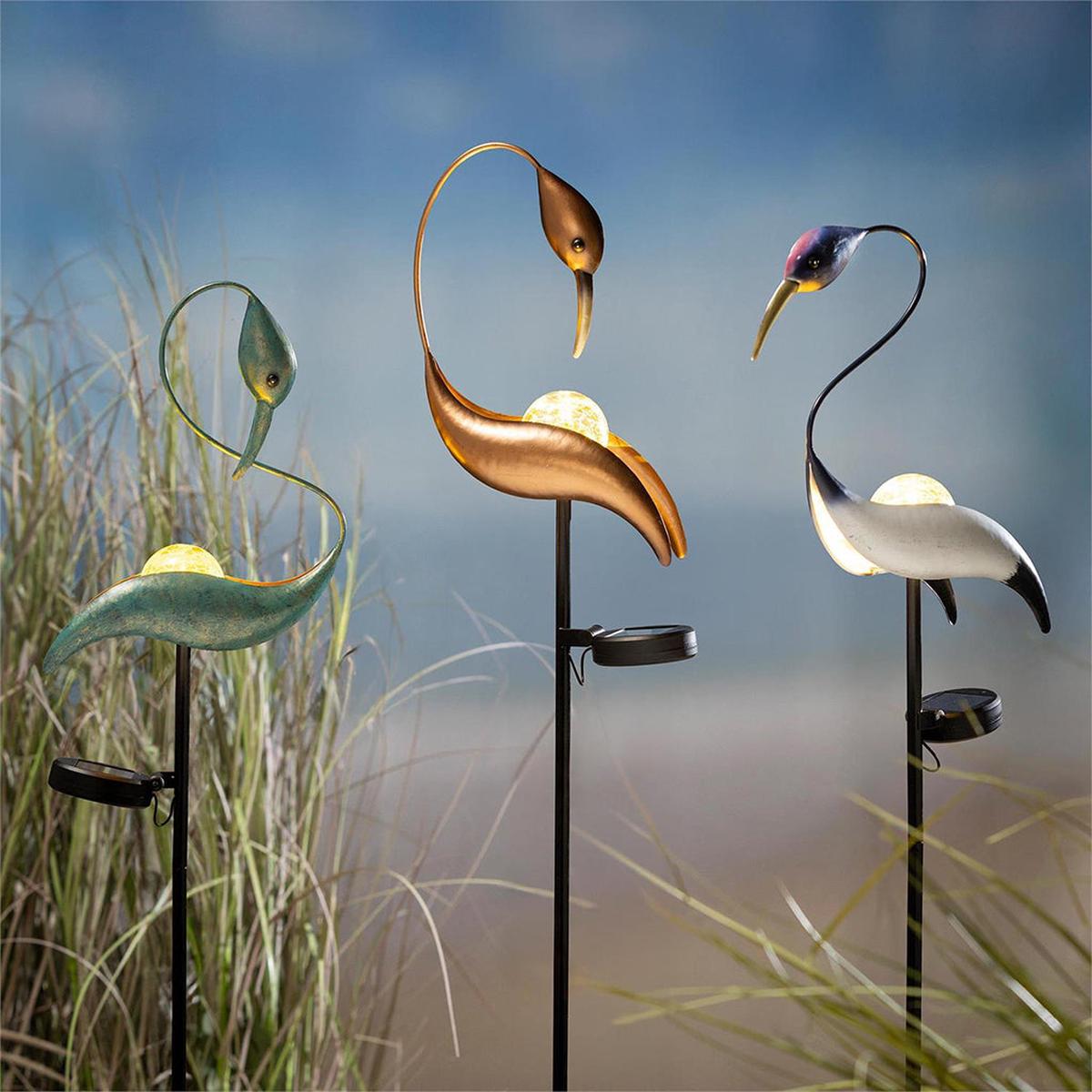 Solar Bird Garden Stake 50"