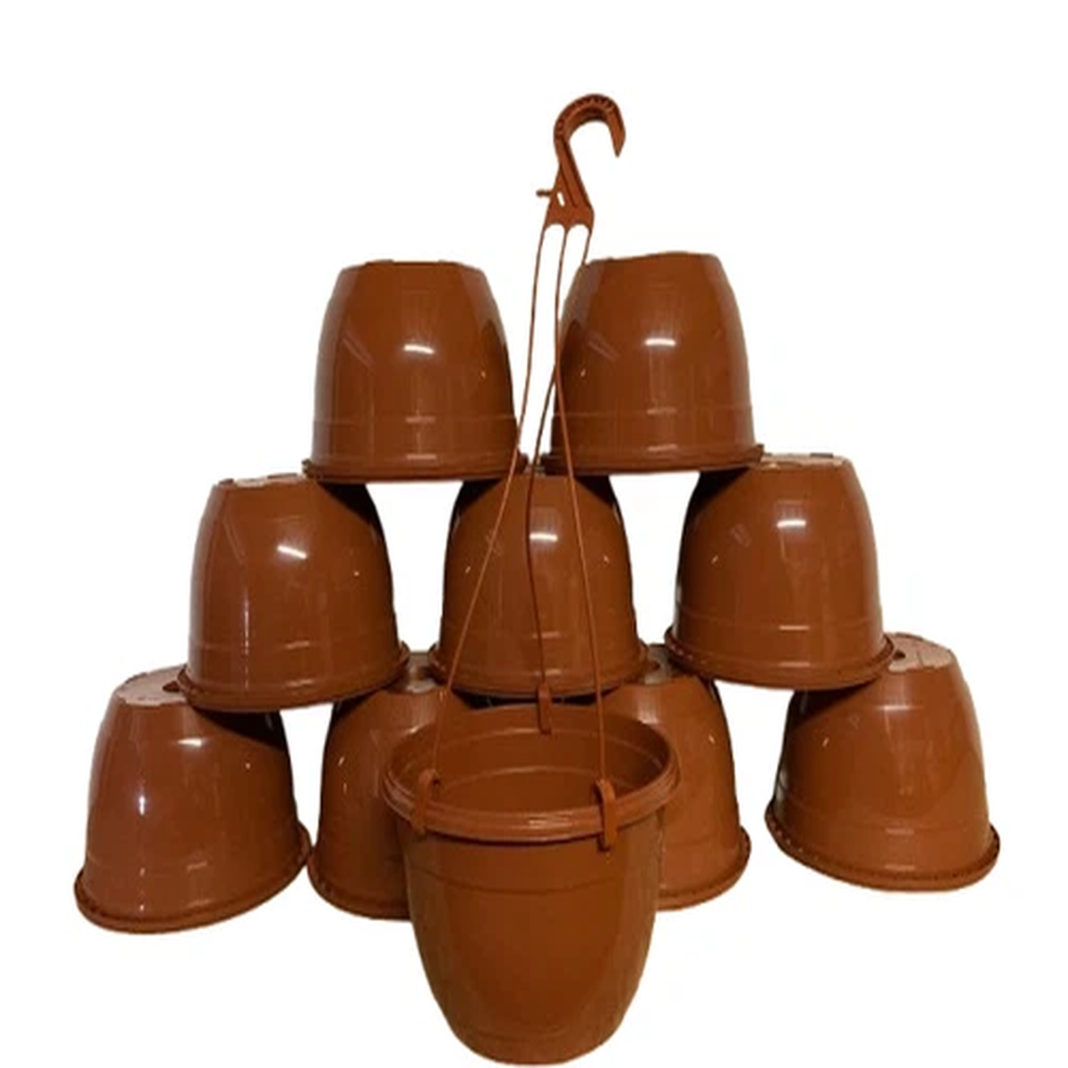 10 x 20cm ( 2.5L )Terracotta Plastic Hanging Plant Pots / Baskets