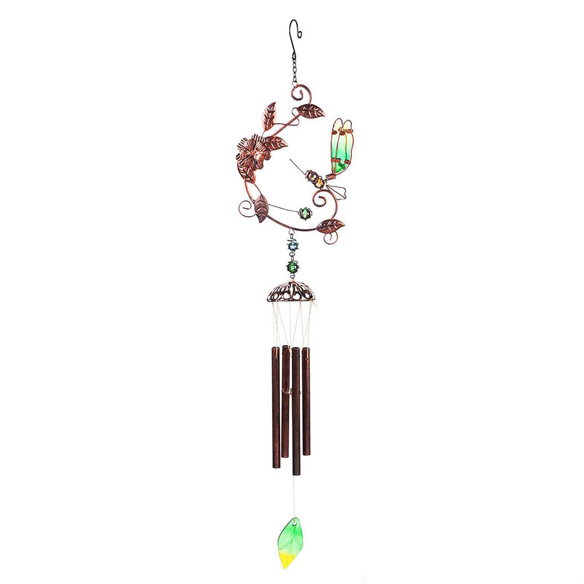 Garden Flutter Windchime Dragonfly Green