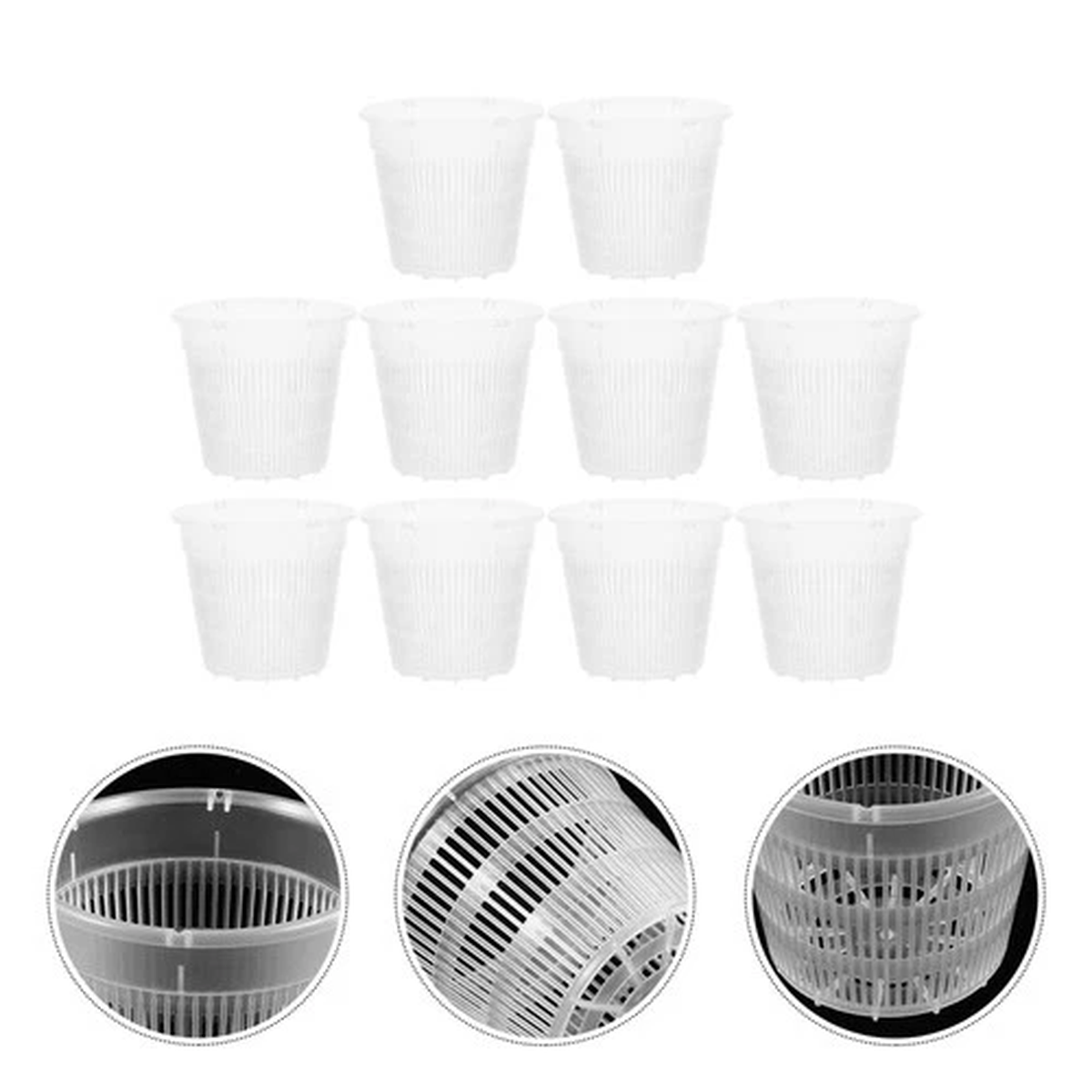10 Pcs Flower Pot Outdoor Simple Flowerpot Houseplant Pots Planter