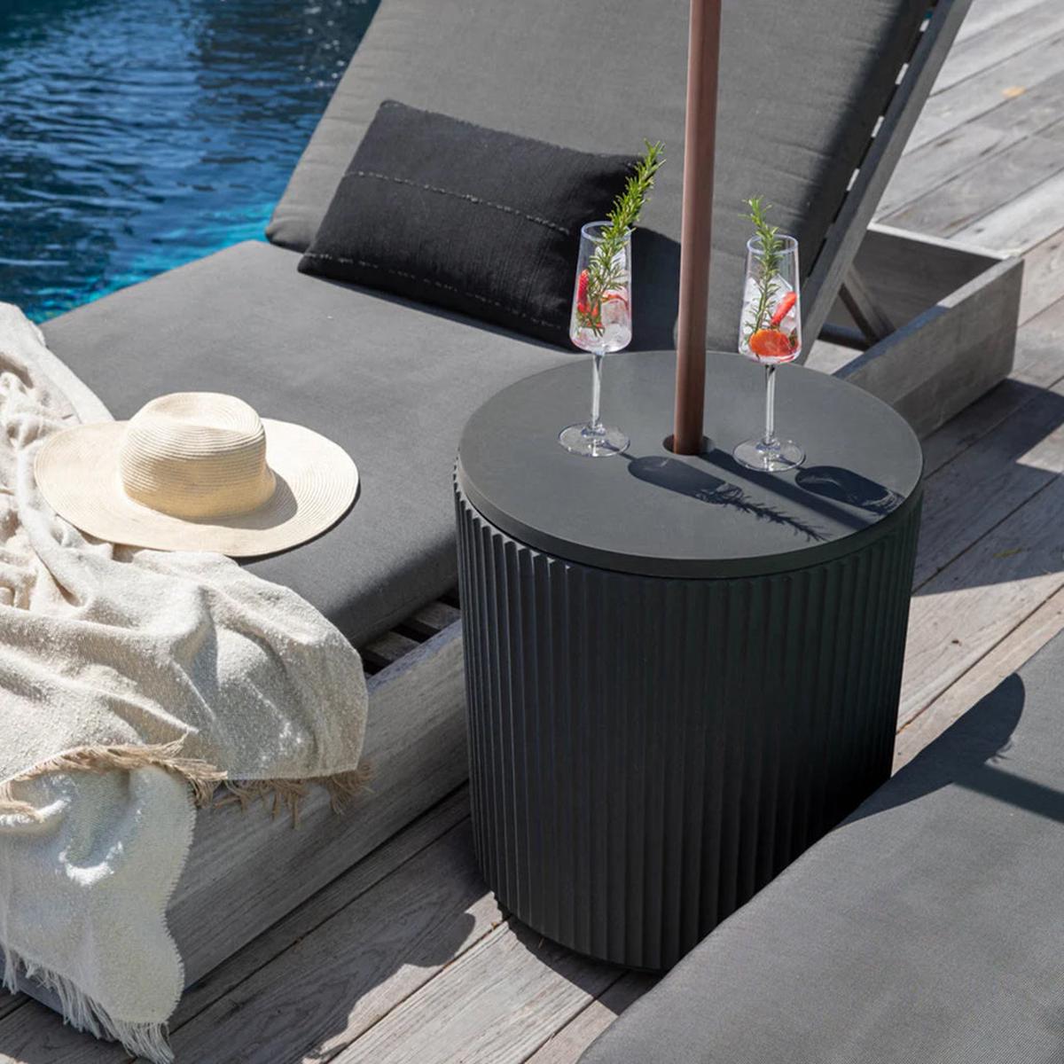 Demi Shade Side Table Umbrella Stand