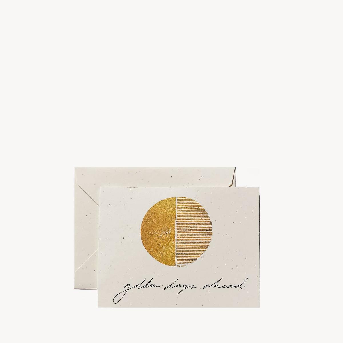 'Golden Days Ahead' Greeting Card