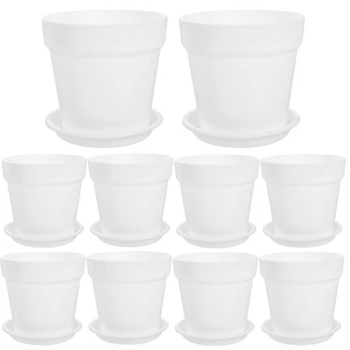 10 Sets Nursery Flower Pot Planting Container Gardening Flowerpots