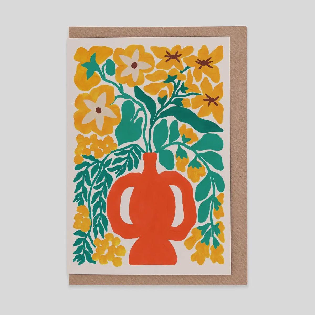 Golden Greeting Card
