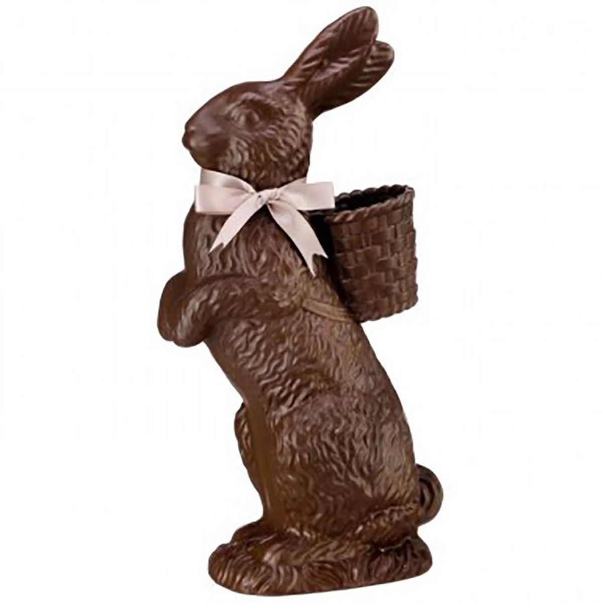 'Chocolate' Standing Bunny with Basket