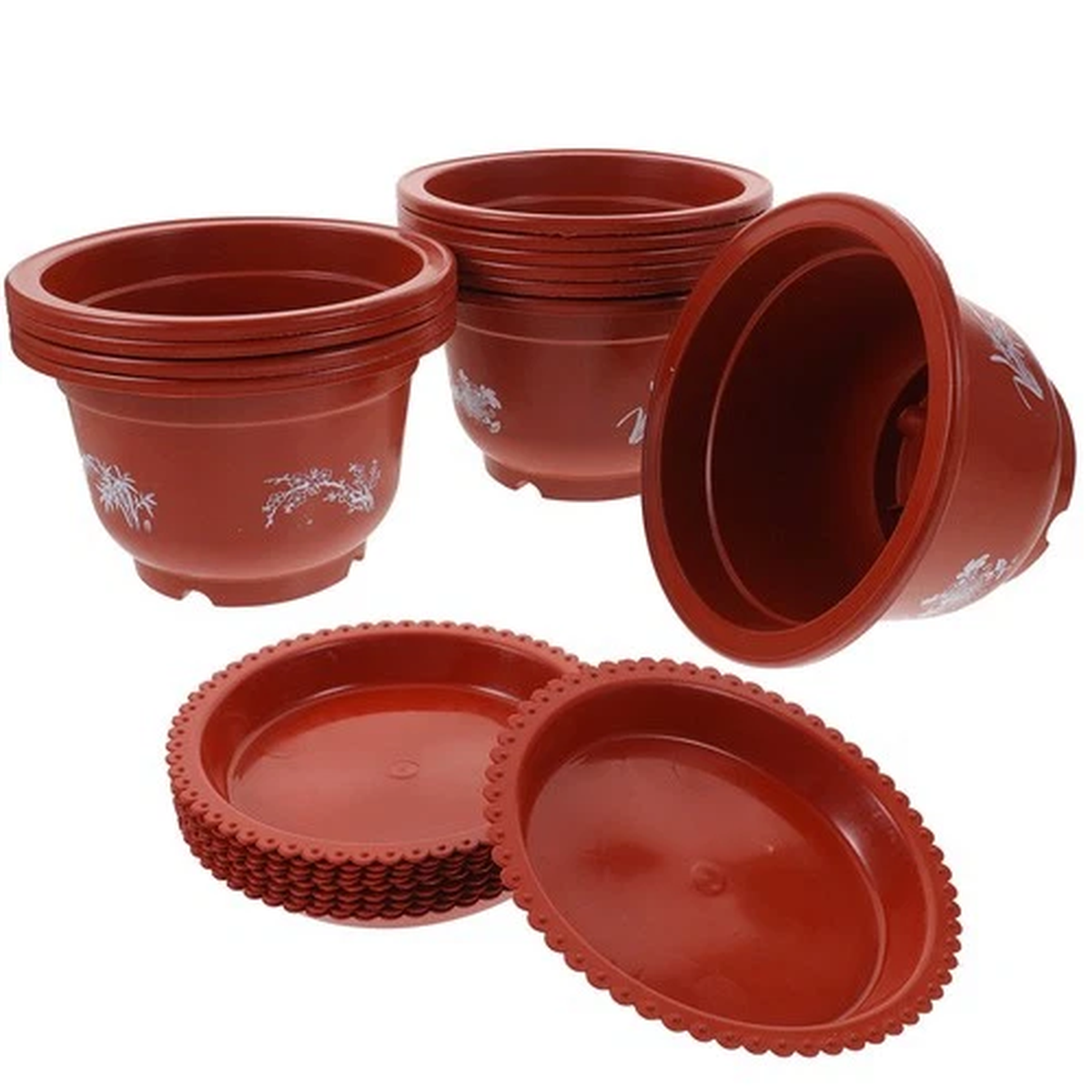 10 Pcs Planting Pots Small Planter Decorative Flowerpot Garden Nursery