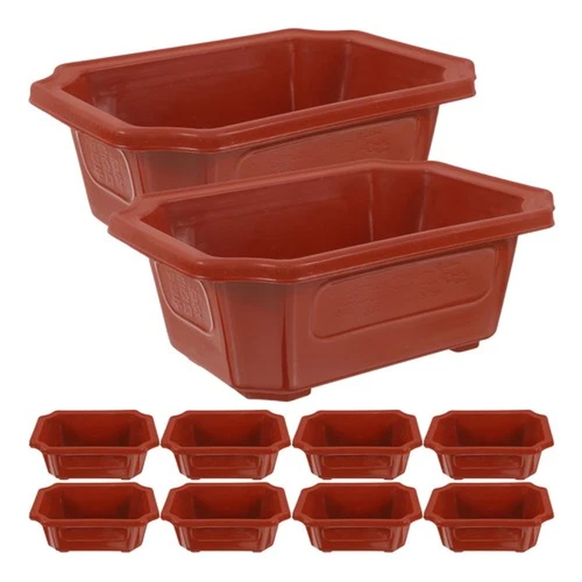 16 Pcs Retro Landscape Flower Pot Bonsai Pots Ceramic Small Flower Pot