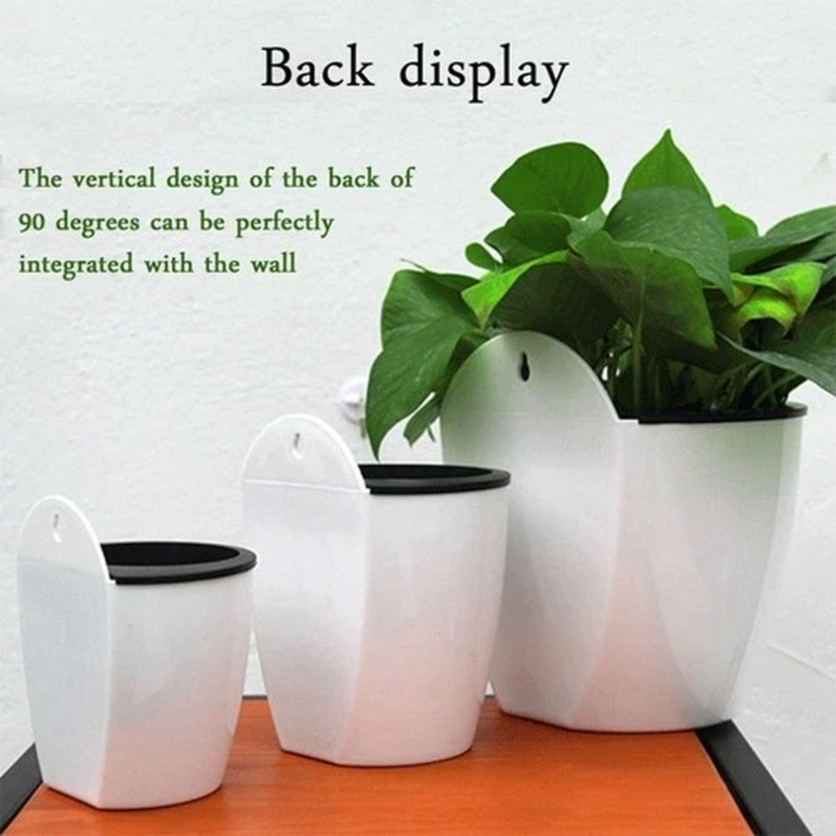 Wall Flower Pot Water-absorbing Balcony Decor Garden Indoor Plant Pots