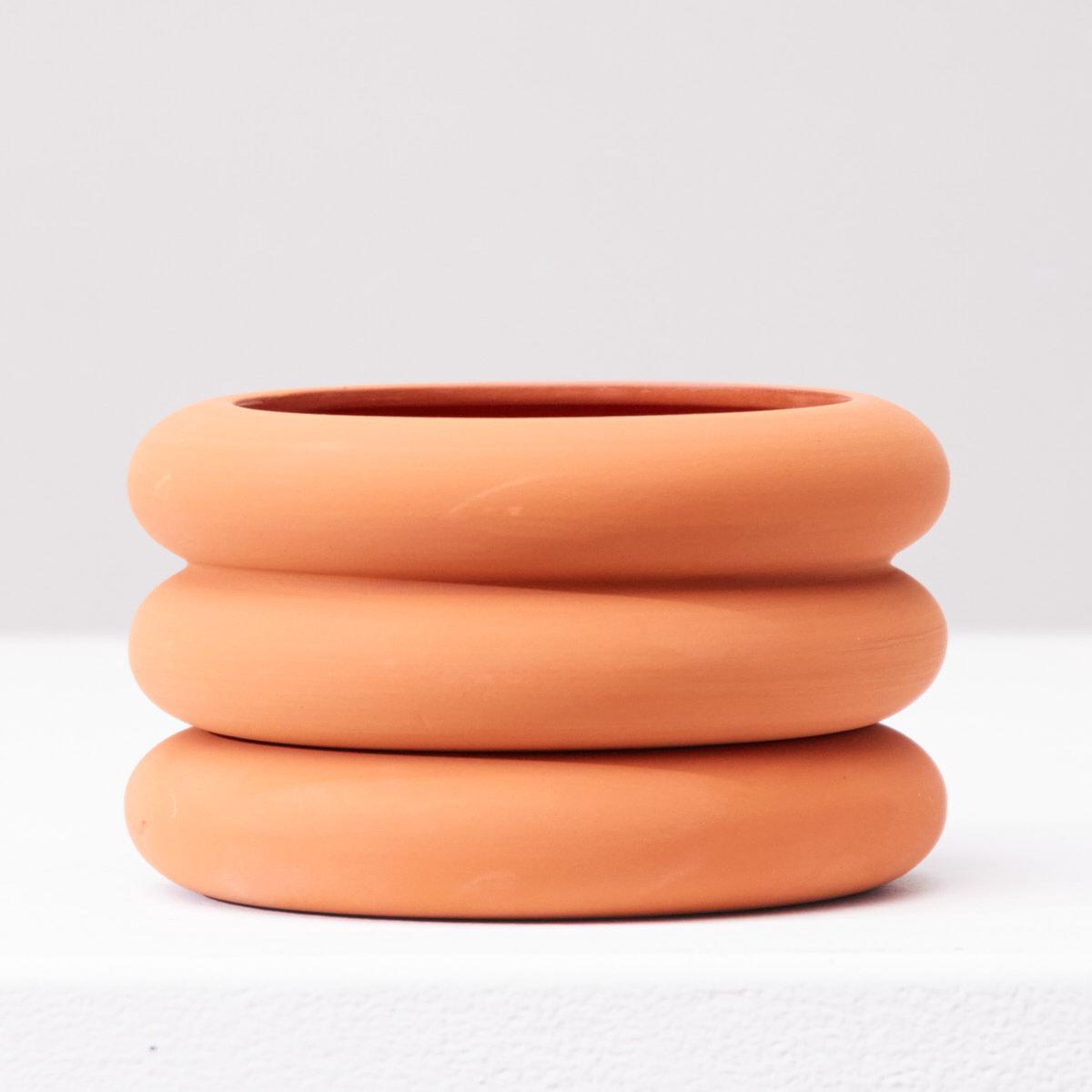 AREAWARE STACKING PLANTER Mini Terracotta 3 Inch