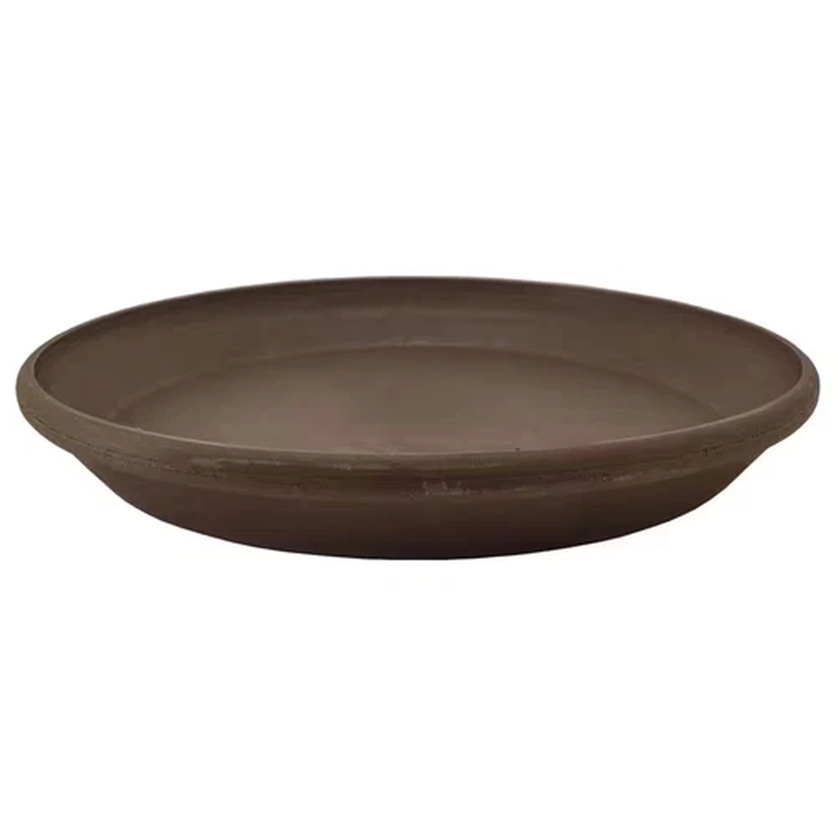 10 in Chocolate Plant Saucer Heavy-Duty Plastic Flower Pot Drip Tray