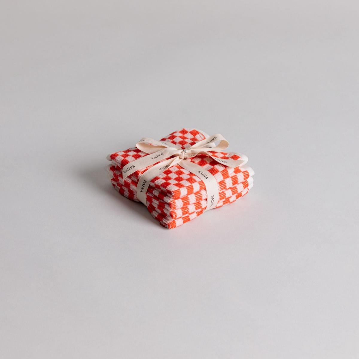 Baby Wash Cloth Set in Paloma Sun & Ecru by Baina